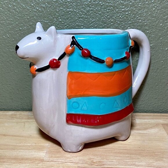 The Critter Collection Llama Coffee Mug Tea Cup 16 oz. Footed by Sheffield Home - Picture 1 of 8